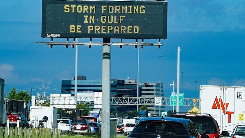 Tropical Storm Edouard arrives on the Texas and Louisiana coasts after gaining strength in the Gulf