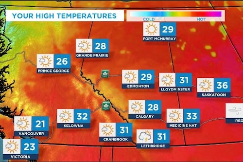 Calgary weather: Intense heat persists ahead of major rain event this weekend