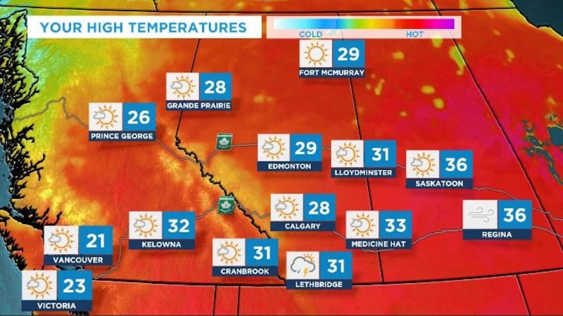Calgary weather: Intense heat persists ahead of major rain event this weekend