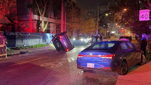 Woman seriously injured after rollover crash in Toronto’s west end