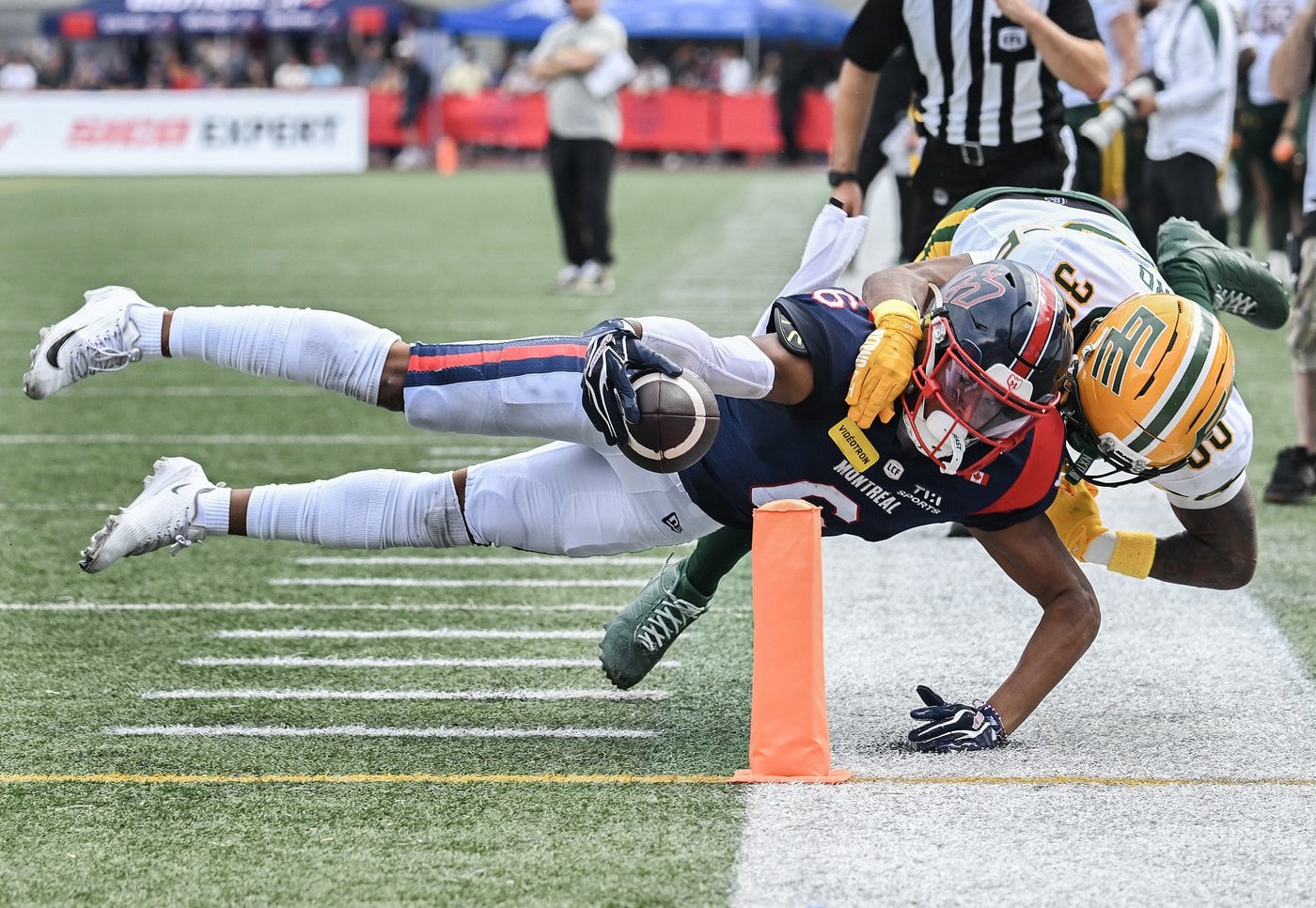 Alexander, Philpot lift Alouettes to dominant 48-30 CFL victory over Elks