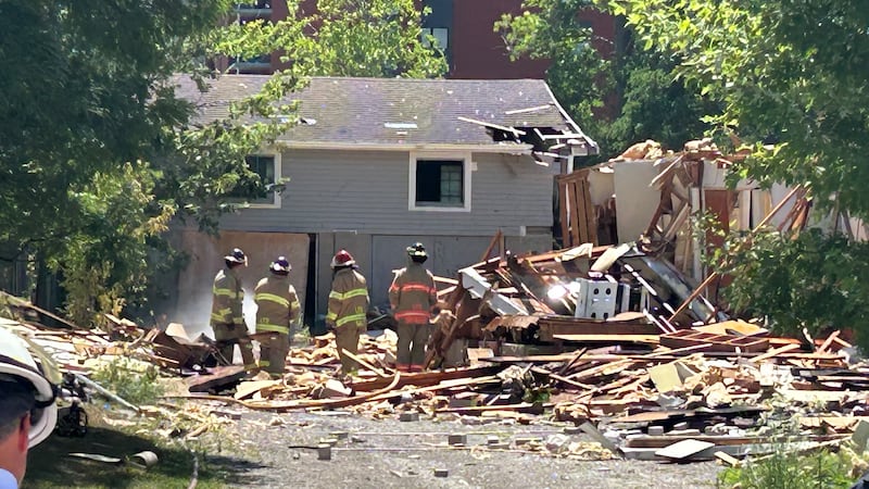 House destroyed after reported explosion, one person taken to hospital in critical condition