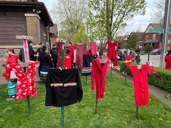 Red Dress Day walk honours missing and murdered Indigenous women, girls and two-spirit people