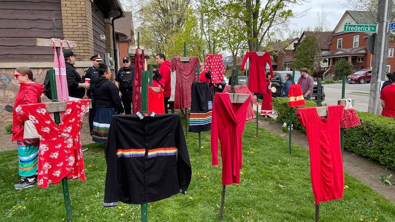 Red Dress Day walk honours missing and murdered Indigenous women, girls and two-spirit people