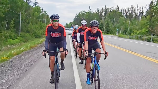 Terry Fox’s brother in northern Ontario on cross-country bike ride