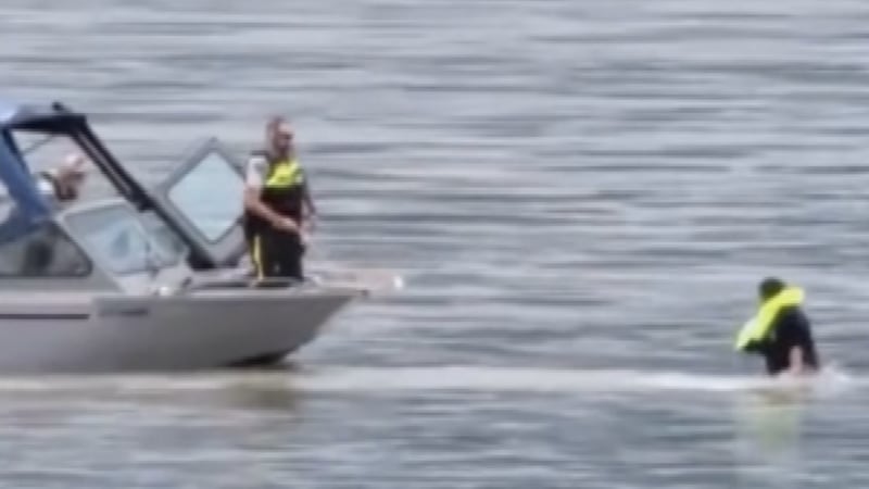 Officers use drone to rescue man from Fraser River