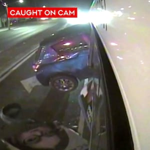 Speeding car crashes through the side of transit bus in Australia