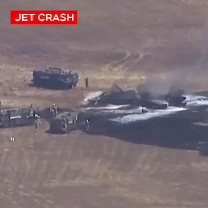F-35B stealth fighter jet crashes after pilot ejects near air base in California