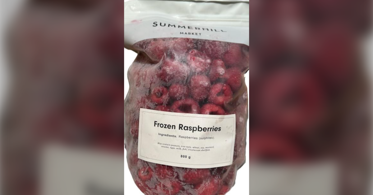 Peeled Raspberry Summerhill Market frozen raspberries recalled over possible norovirus ...