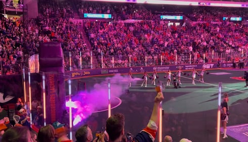 Fans cheered loud as the Halifax Thunderbirds hit the field. (CTV/Marnie Ells)