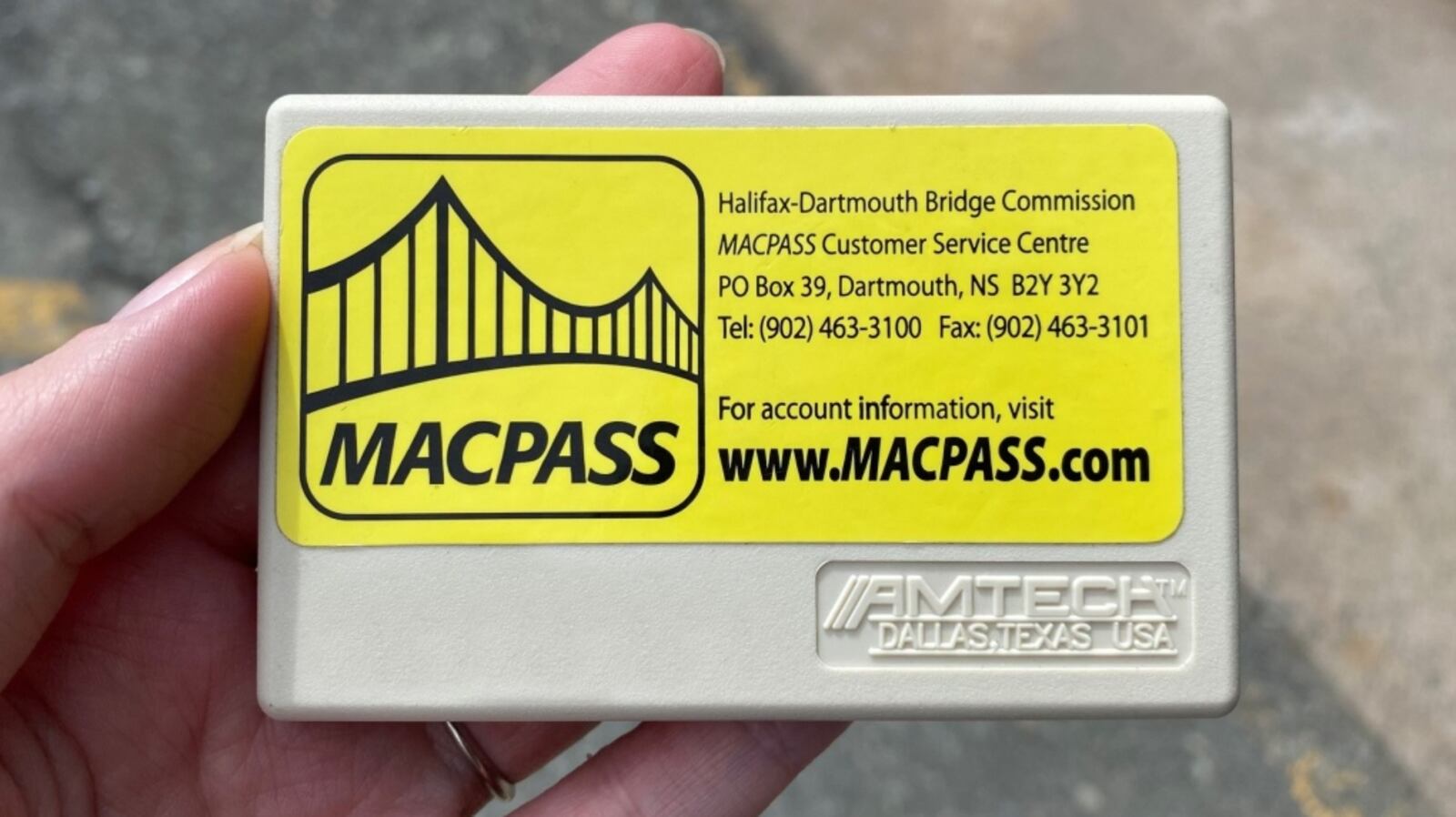 Macpass Sticker Halifax bridge commission hopes to phase out hard-shelled MACPASS by ...
