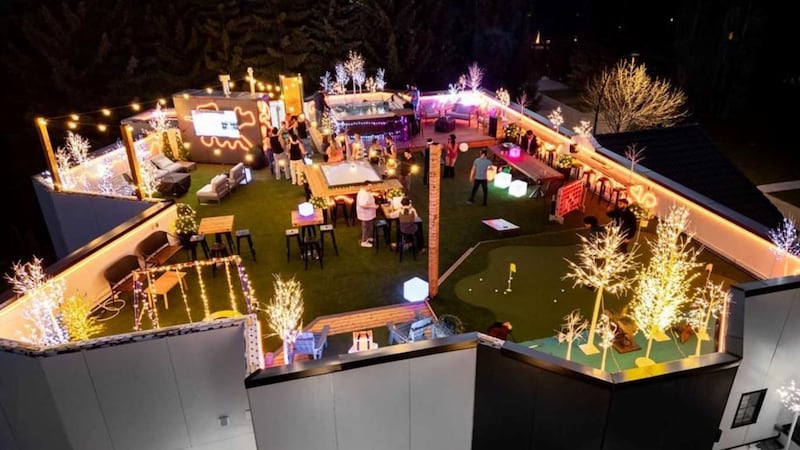 $4.85M Calgary mansion has rooftop terrace with putting green