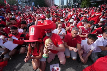 Canada vs. Switzerland fan march