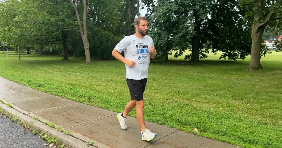 Rockland father aims to run 100K and raise $100,000 for The Ottawa Hospital