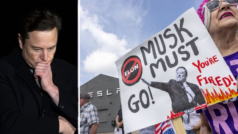 Elon Musk faces mounting pressure as Tesla protests surge, stocks plummet
