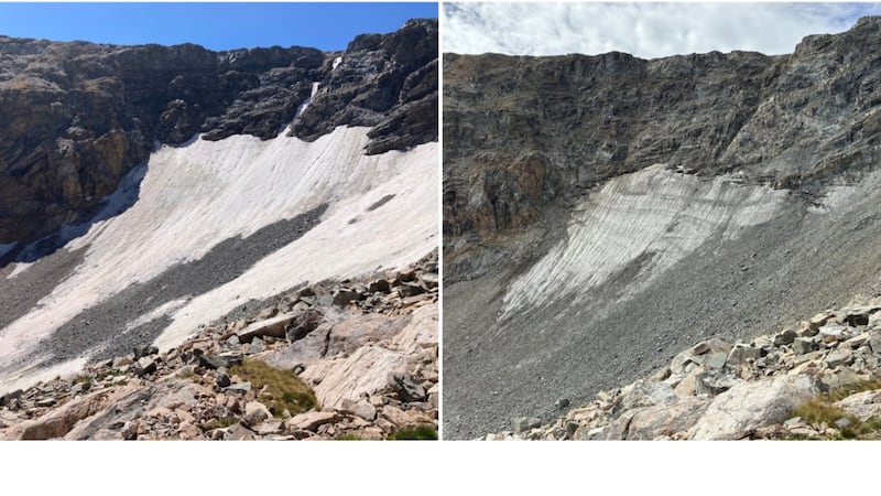 Colorado's glaciers thinned dramatically due to record low snow and heat in 2026