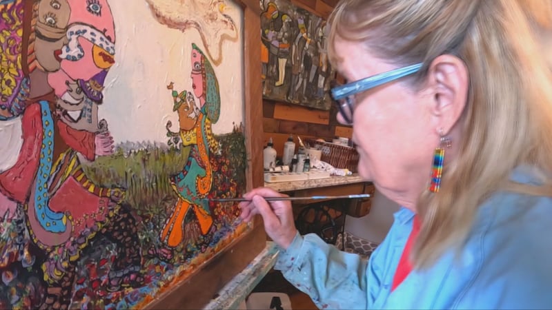 ‘What a crazy idea’: B.C. woman creates art gallery in her crawlspace