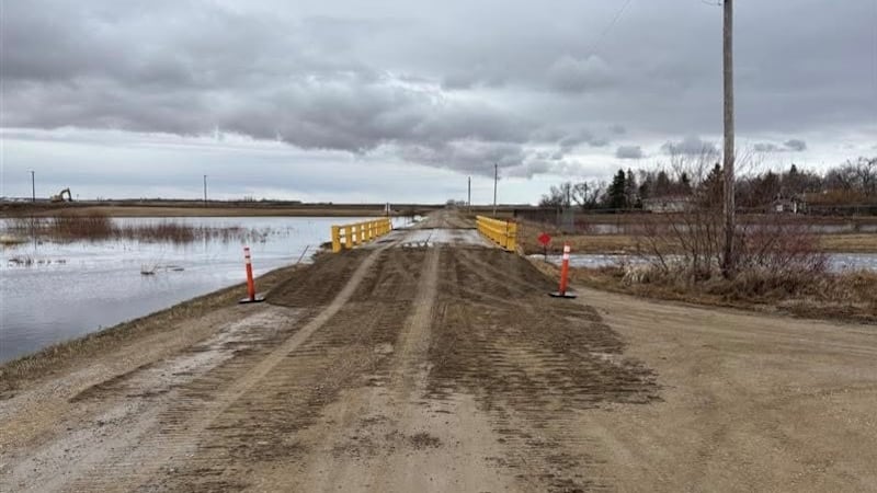 Temporary bridge restores access to Sask. community
