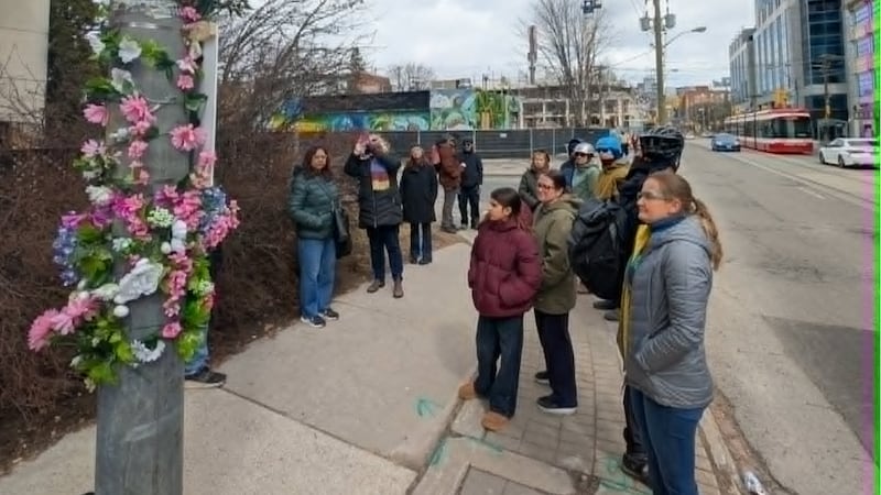 ‘Never forgotten’: Memorial installations honour pedestrians killed on Toronto’s streets