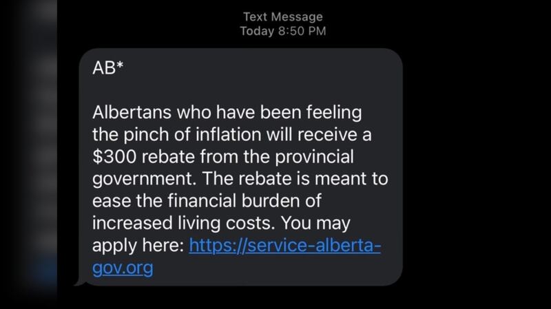 Collided Text Effect 'It's a scam': NDP, Alberta government warn of utility rebate tricks