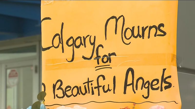 ‘Lifetime of trauma’: Hundreds gather to remember slain Calgary children