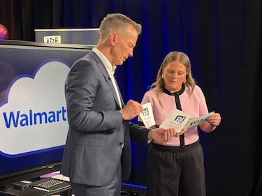 CTV's Paul Hollingsworth is pictured with Move 100's Erin Hopkins at the 42 annual IWK Telethon. (CTV Atlantic / Mike Lamb)