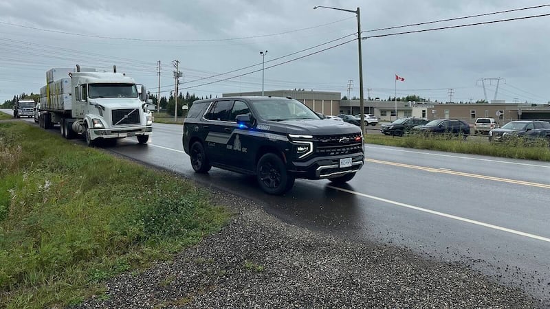 Tractor-trailer impounded for excessive speeding in Prince George B.C. school zone