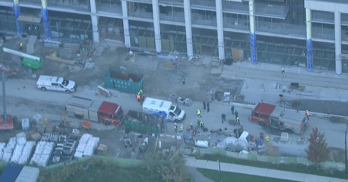 Natural gas fire at North York construction site