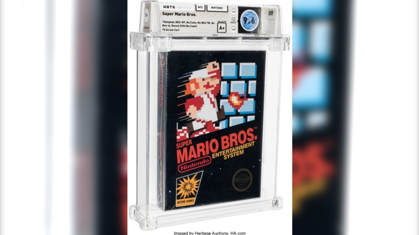 Mario Rarity Rare Super Mario Bros. game sells for a record US$660,000