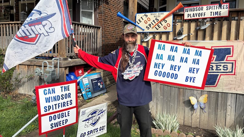 Superfan excited about the Windsor Spitfires