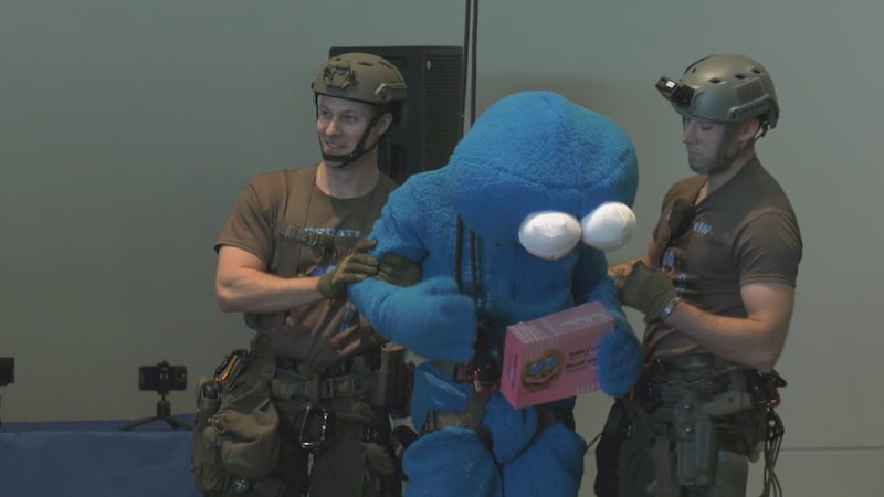 Cookie Monster caught blue-handed stealing Smile Cookies on first day of fundraiser