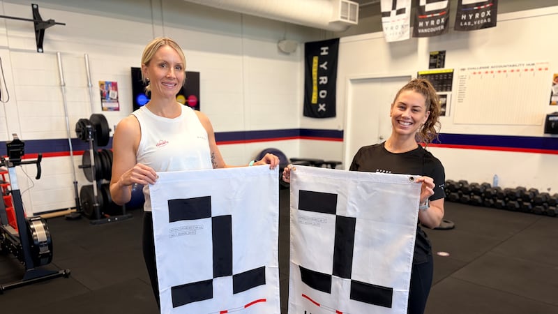 Local HYROX duo wins age division after meeting just once before race