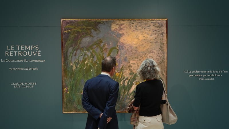 Monet’s ‘Iris’ fetches 50 million euros at Paris auction