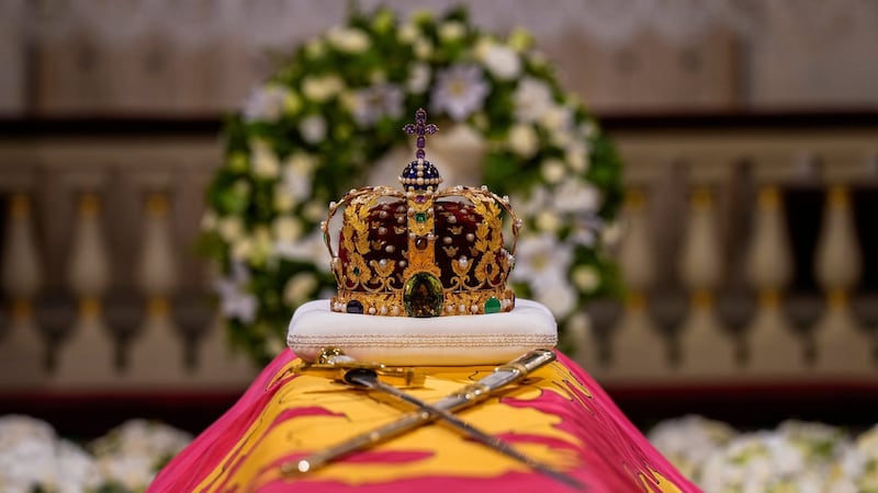 Norway's Queen Mette-Marit joins procession to bring late King Harald V's coffin to royal chapel