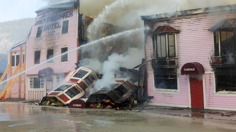 Gold-rush era Westminster Hotel lost to fire in Dawson City