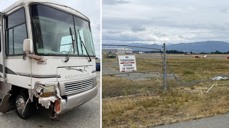 Man arrested after driving motorhome onto active runway at B.C. airport