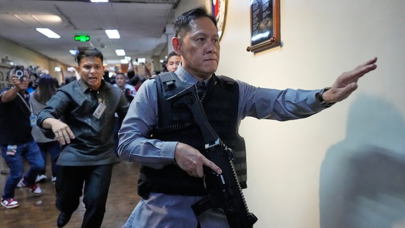 Gunfire breaks out in Philippine Senate where authorities tried to arrest a senator