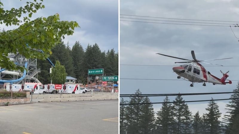 12 taken to hospital after incident at B.C. waterpark