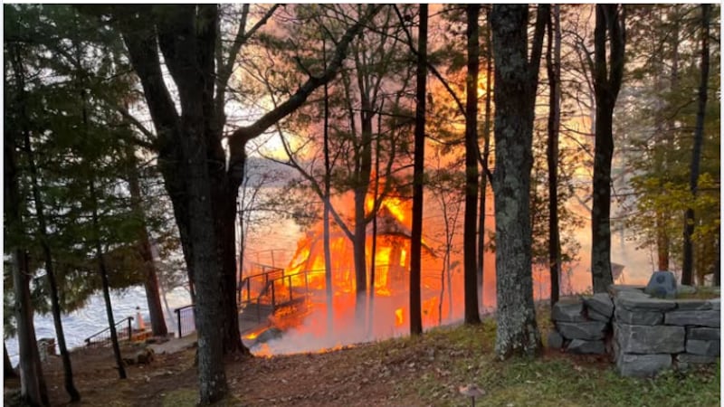 Boathouse went up in flames in Muskoka