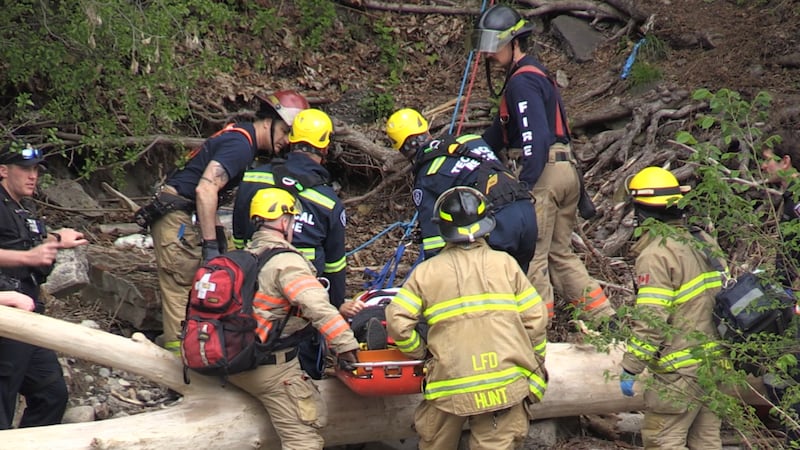 Elderly man rescued after falling down Thames River embankment