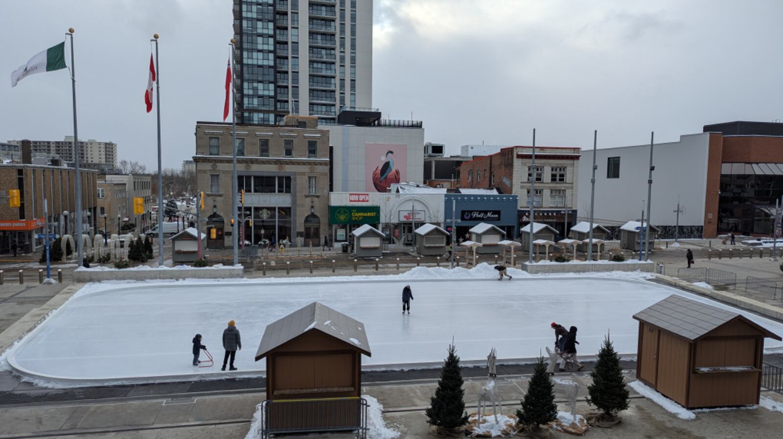 Kitchener Outdoor Rinks Skating rink open at Carl Zehr Square