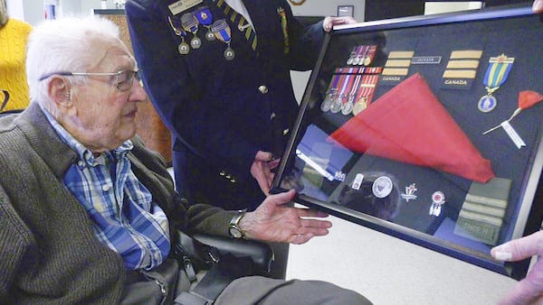 100-year-old WWII veteran honoured in North Bay