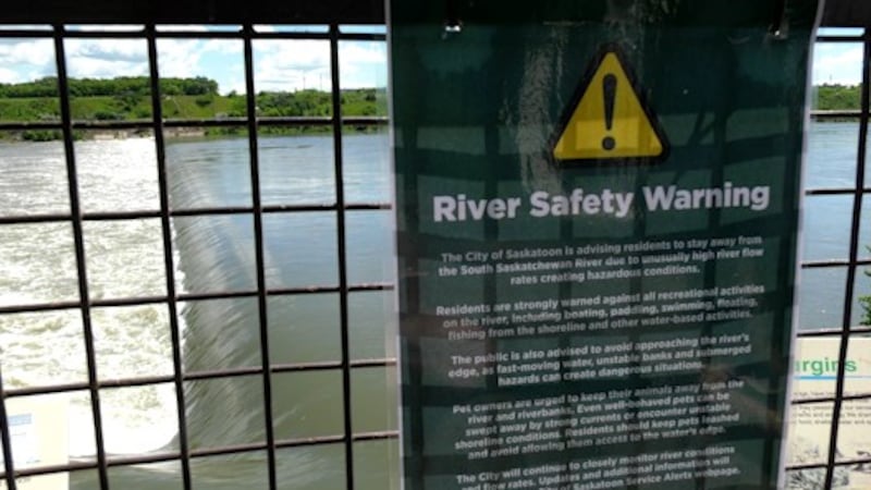 Stay Away: South Saskatchewan River rips away safety buoys, elevates danger