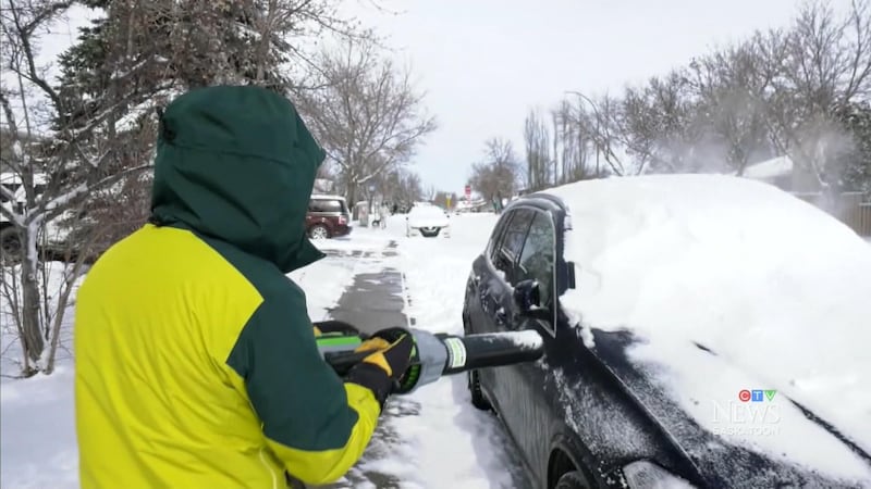 Spring storm brings heavy snowfall across Saskatchewan