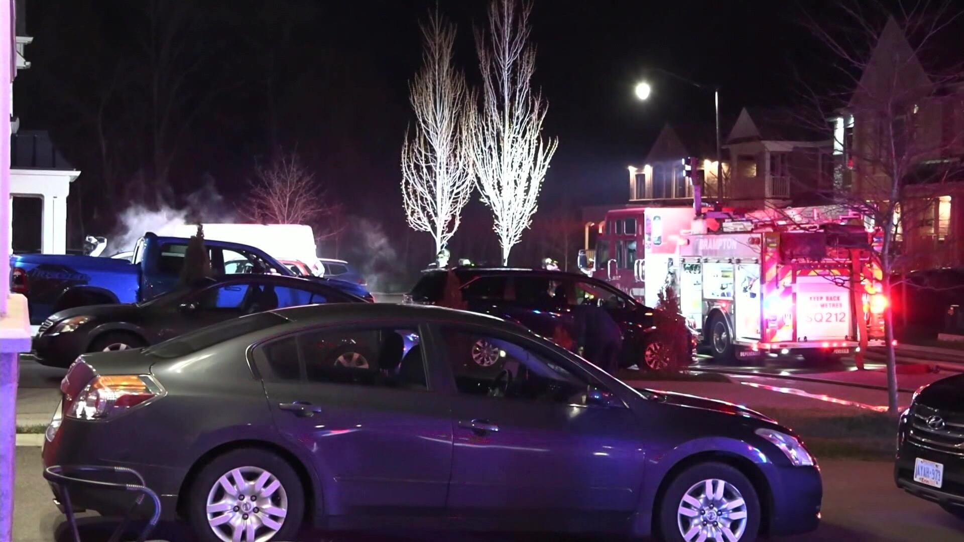 Fire damages two vehicles in driveway of Brampton home