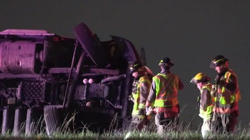 Transport truck rollover causes closures of Highway 427 and 409 ramps