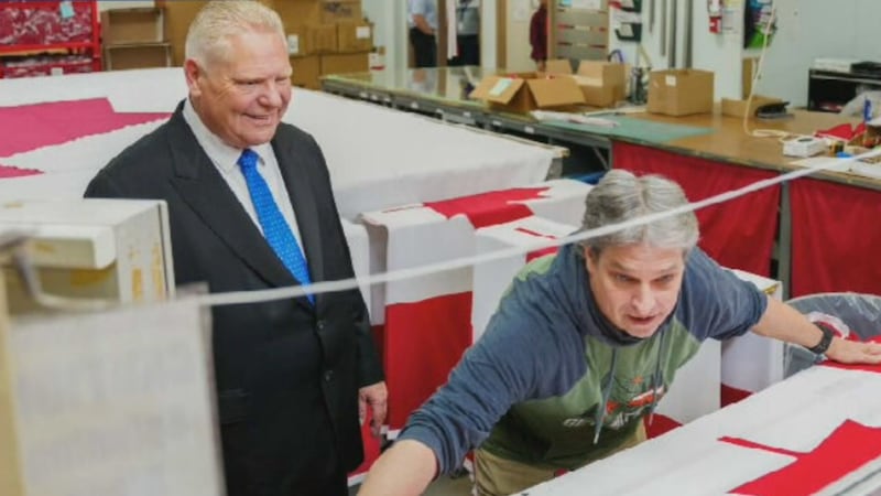 Premier Doug Ford was in Barrie today
