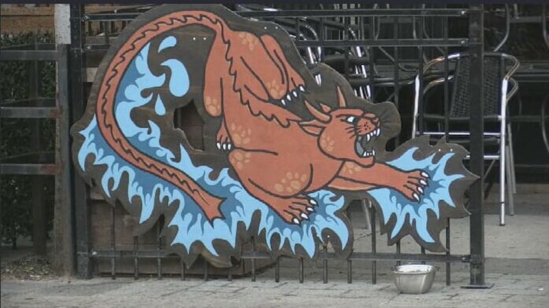 Decorated barriers in Barrie