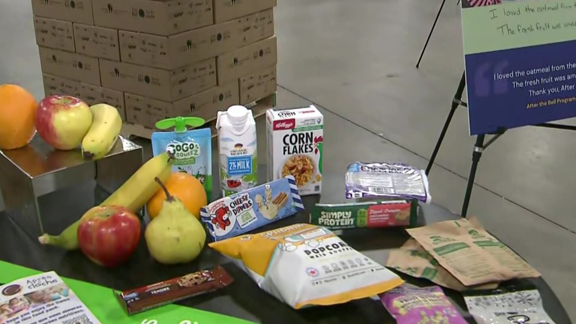 Hundreds of volunteers put together healthy food packs for kids in need