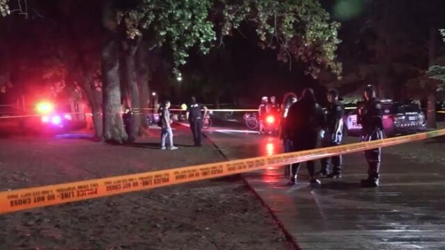 One person is in the hospital with serious injuries after a stabbing at Woo